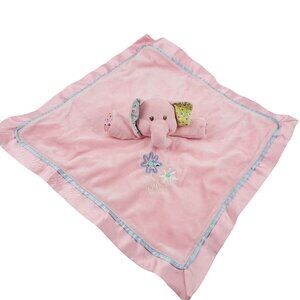Mary Meyer Baby Elephant Plush Lovey Security Blanket Ella Bella Satin Edge